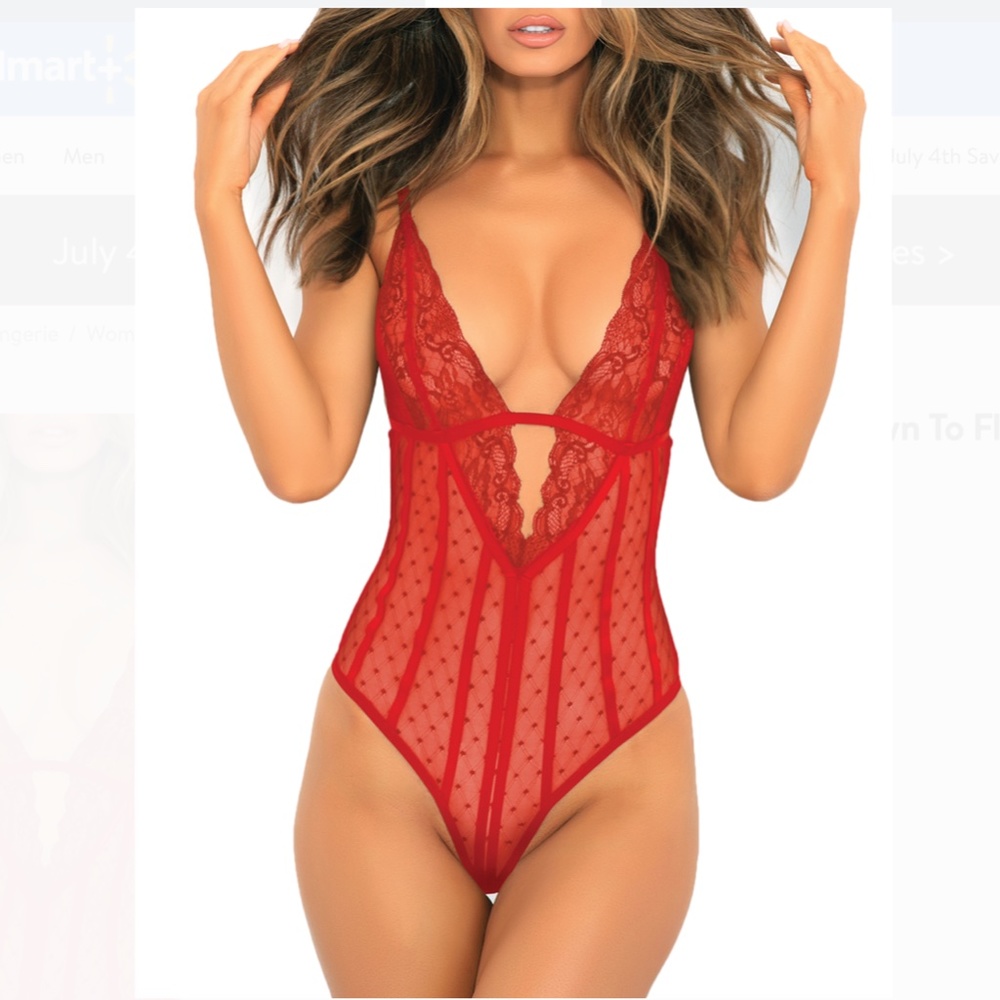 NWT Rene Rofe Down to Flaunt Teddy